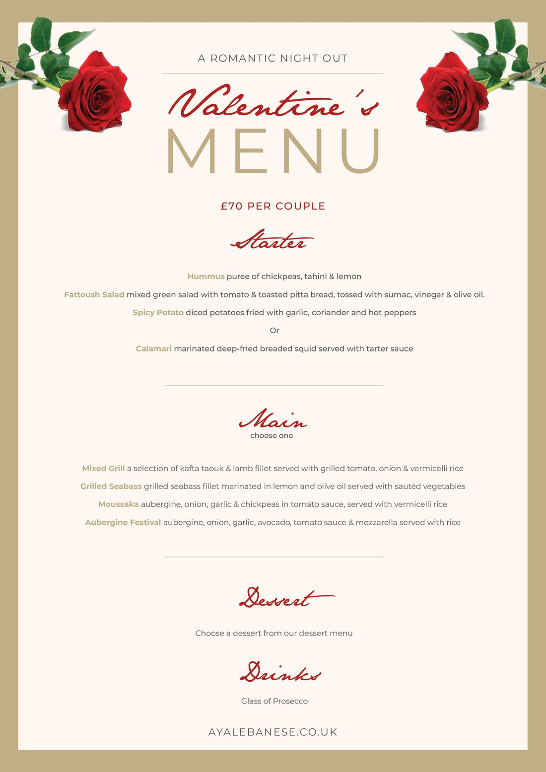 Romance Meets Lebanese Cuisine This Valentine's Day ❤️